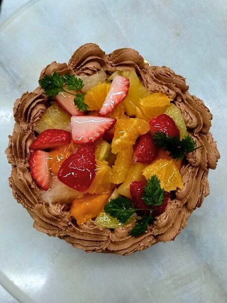 生チョコフルーツデコレーション