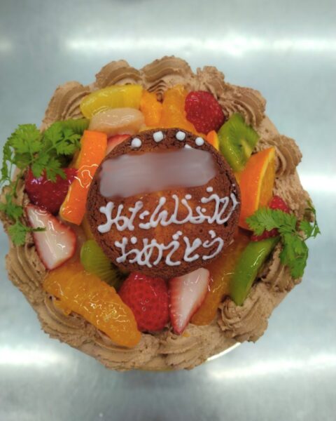 生チョコフルーツデコレーション